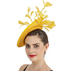 "Daisy" Yellow Fascinator