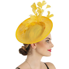 "Daisy" Yellow Fascinator