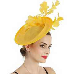 "Daisy" Yellow Fascinator