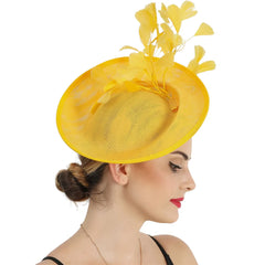 "Daisy" Yellow Fascinator