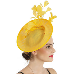 "Daisy" Yellow Fascinator