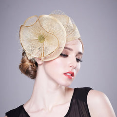 "Gold Dust" Stunning Gold Fascinator