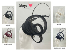 Moya Black Fascinator