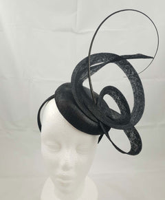 Moya Black Fascinator