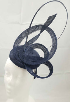 Moya Navy Blue Fascinator