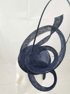 Moya Navy Blue Fascinator