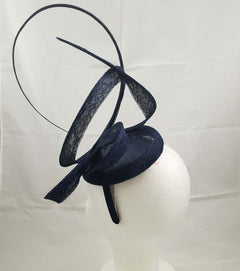 Moya Navy Blue Fascinator