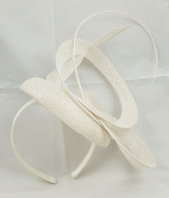 Moya White Fascinator