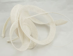 Moya White Fascinator