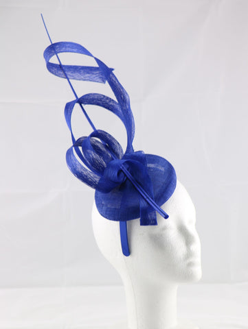 'Jessica' Navy Blue Large Fascinator Headband