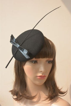 "Gabrielle" Black Vintage Fascinator-Fascinator-Fascinators Direct Online-Fascinators Australia