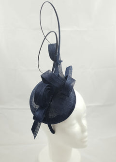 Sara Navy Blue Fascinator