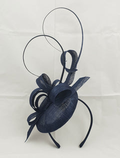 Sara Navy Blue Fascinator