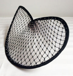 "Soho" White | Black Bling Fascinator-Fascinators-Fascinators Direct Online-Fascinators Australia