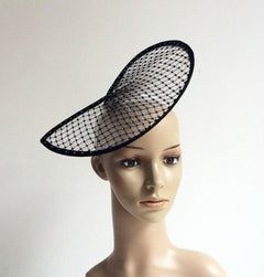 "Soho" White | Black Bling Fascinator-Fascinators-Fascinators Direct Online-Fascinators Australia